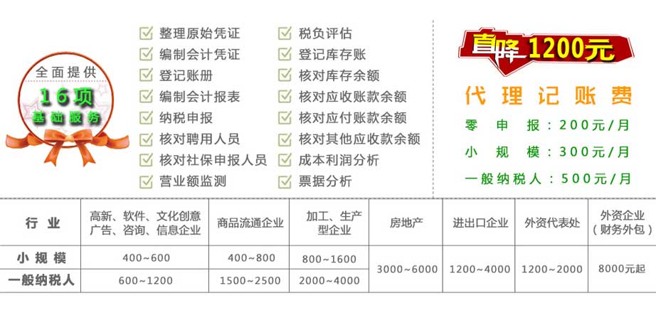 新干縣代理記賬